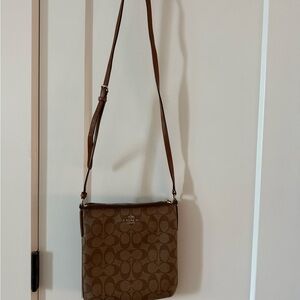 Coach Signature Brown Crossbody Bag